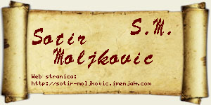 Sotir Moljković vizit kartica